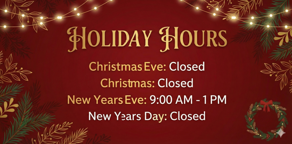 Holiday Hours